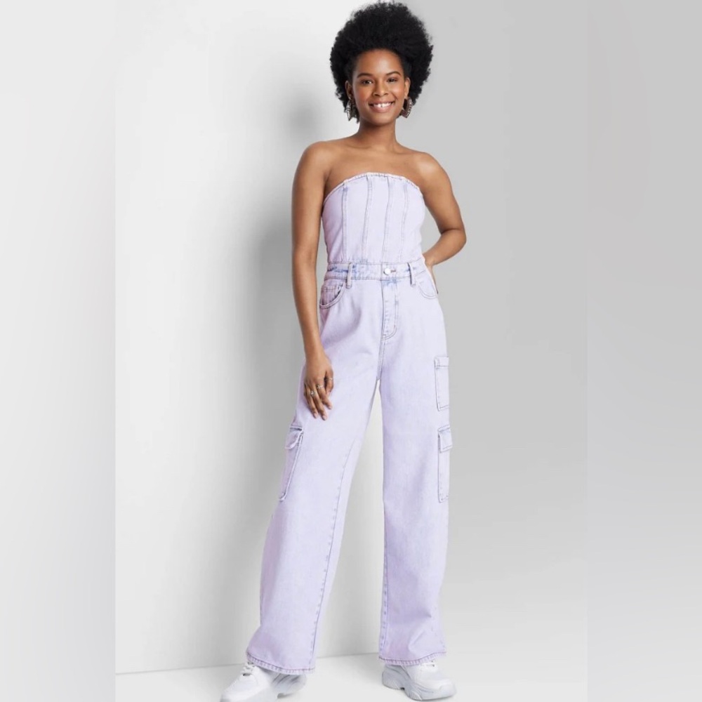 Wild Fable Strapless Jumpsuit Sz M NWT